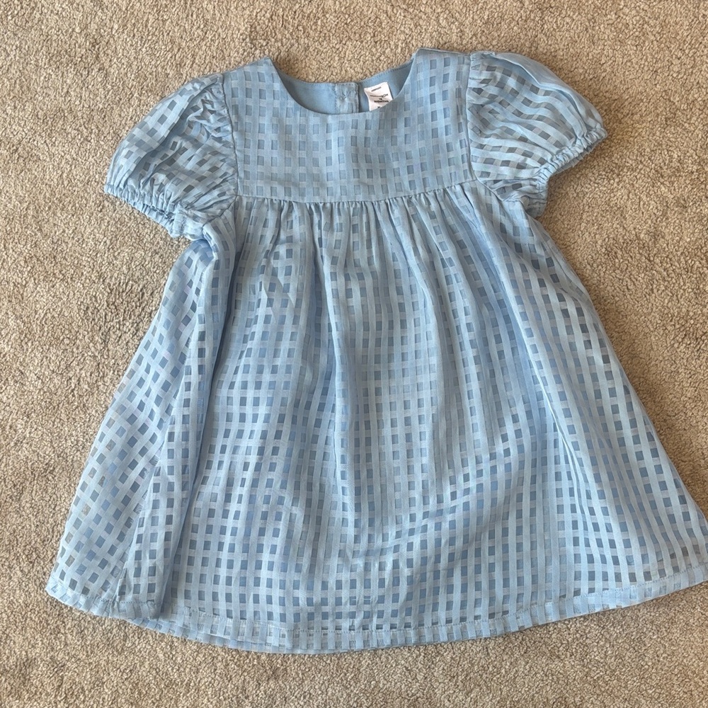 Nordstrom Light Blue Checkered Dress